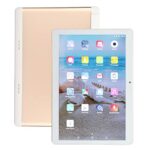PUSOKEI 10 Inch HD Tablet with 1.6GHz Octa Core CPU, 2GB RAM, 32GB ROM, Dual Camera, 4000mAh Battery,IPS Display (Gold)