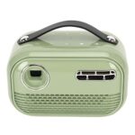 Performance Projector for Movies & Gaming, DLP Projector Mini 4K, Support 5G WIFI 3D Portable Projector for Android 9.0 (Green)