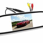 Car Mirror Monitor - BW 5" inch HD 800 * 480 Resolution Digital TFT LCD Mirror Car Parking Rear View Monitor With 2 Video Input Connect Rear/Fron
