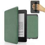 MyGadget Cover compatible with Kindle Paperwhite 10th Generation 2018 (PQ94WIF) Magnetic Flip Case - Bookstyle Protector with Elastic Hand Strap