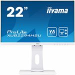 iiyama XUB2294HSU-W1 White 21.5 Inch VA LCD with Slim Bezel, 4ms, Full HD 1920x1080, 250 cd/m² Brightness, 1x HDMI,1 x DisplayPort, 1 x VGA, USB
