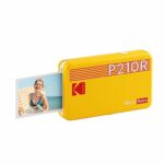 KODAK Mini 2 Retro 4PASS Portable Photo Printer (2.1x3.4") + 8 Sheets, Black Premium Quality-Yellow
