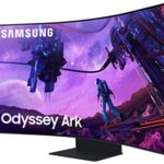 Samsung Odyssey Ark LS55BG970NUXXU - 4K UHD 2160p, Curved UHD, Mini LED, 165Hz, 1ms, HDMI 2.1, Gaming Monitor with Full Smart Platform Speakers
