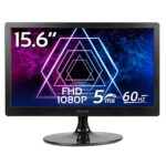 Bnztruk 15.6 Inch PC Monitor FHD 1920x1080 Computer Monitor,60HZ, 5ms with HDMI & VGA Port for PC laptop Raspberry pi PS3 PS4 Gaming External Dis