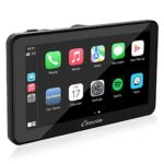 Carpuride 2023 Newest Wireless Apple Carplay & Android Auto, Carpuride 7" Full HD Touch Screen Portable Car Radio Receiver,Car Stereo with Mirror