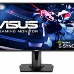 ASUS VG278QR, 27 InchFHD (1920 x 1080) Esports Gaming monitor, 0.5ms, up to 165Hz, DP, HDMI, DVI, FreeSync, Low Blue Light, Flicker Free, TUV Cer