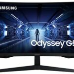 Samsung Odyssey LC32G55TQWUXEN 32" G55 1000R Curved Gaming Monitor - 144Hz, 1ms, 1440p QHD, Freesync Premium, HDR10, HDMI, 1 x Displayport,Black
