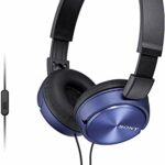 Sony Foldable Headphones with Smartphone Mic and Control - Metallic Blue