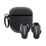 Bose QuietComfort Earbuds II Bundle with Fabric Storage Case Cover, Wireless, Bluetooth, Noise Cancelling in-Ear Headphones with Personalized Noi