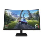 HP X32c Gaming Monitor - LED monitor - curved - 31.5" - 1920 x 1080 Full HD (1080p) @ 165 Hz - VA - 350 cd/m² - 3000:1-1 ms - HDMI, DisplayPort