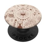 Aesthetic Astrology Moon Phases Sun Goth Celestial Eye PopSockets Swappable PopGrip