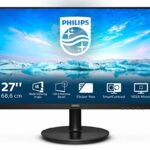 PHILIPS 271V8La - 27 Inch Fhd Monitor, 75Hz, 4Ms, Va, Speakers, Adaptivesync, Flickerfree, Anti-Glare (1920 X 1080, 250 Cd/M², Hdmi/Vga)