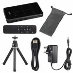 Mini Projector, 3D 4K HD 1080P Portable Wireless Smart WIFI DLP Projector Home Theater Media Player Supports Android System/HDMI/USB/Bluetooth/TF