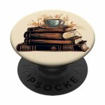 Books and Coffee Vintage Library PopSockets Swappable PopGrip