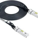 SFP+ DAC Twinax Cable 5-Meter(16.5ft), 10G SFP+ to SFP+ Direct Attach Copper Patch Passive Cable for Cisco SFP-H10GB-CU5M, Ubiquiti UniFi, TP-Lin