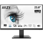 MSI PRO MP243 23.8" Monitor, FHD (1920 x 1080), 75Hz, IPS, 5ms, HDMI, DisplayPort, Speakers, Anti-Glare, Anti-Flicker, Less Blue light, TÜV Certi