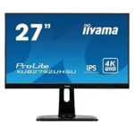 iiyama XUB2792UHSU-B1 27 Inch IPS LCD (sRGB: 99 Percent, NTSC: 72 Percent) with Slim Bezel, 4ms, 4K UHD 3840x2160, FreeSync, 1x HDMI,1 x DisplayP