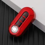 3 Buttons Car Key Cover Compatible for Fiat 500 500L Lancia Brava Bravo Ducato Fiorino Punto Panda Palio Sedici Stilo Lounge,TPU Silicone Key Fob