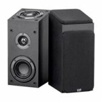 Monoprice 133833 Premium Immersive Satellite Speakers - Black (Pair) with 3Inch Woofer, 3/4Inch Aluminum Dome & 100 Watt Input Power