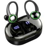 Wireless Earbuds, Bluetooth 5.3 Headphones Sports Hifi Stereo, Wireless Earphones 48H Playtime LED Display with Charging Case, IP7 Waterproof In-