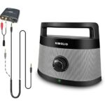 SIMOLIO Wired Speakers for TV with Tone Control, TV Wired-Speakers with 5.5M Long Cord for Digital & Analog Audio, Personal TV Soundbar with Slee