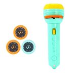 Pictures Torch Projector 24 Pictures Flashlight Projector Torch Sleep Story Slide Projector Educational Bedtime Cognition Device (Green)