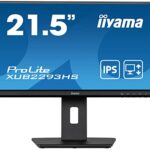 iiyama XUB2293HS-B5 21.5 Inch IPS LCD with Slim Bezel, 4ms, Freesync, Full HD 1920x1080, 1x HDMI,1 x DisplayPort, TCO Certified, 2 x 2W Speakers,