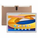 HEEPDD 10.1 Inch HD Tablet, GPS HD Tablet Supports Octa-Core Processor 6GB RAM 128GB ROM UK Plug 100‑240V (Gold)