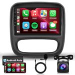 Wireless Apple Carplay Android Car Stereo for Opel Vauxhall Vivaro Renault Trafic FIAT Talento Nissan NV300/VW30, 9 Inch Touch Screen Car Radio w