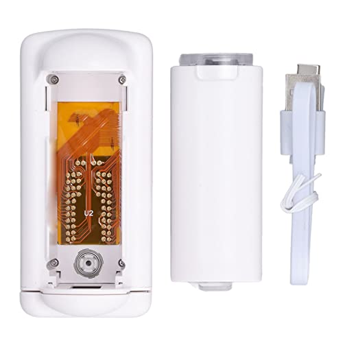 Kufoo Pocket Printer, Maximum 10W Mini Wireless Printer USB Charging 300DPI Accuracy for Barcode QR (Cyan Cartridge (Skin Friendly))