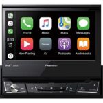 Pioneer AVH-Z7200DAB 1-DIN Multimedia Player, Fold-Out 7-Inch ClearType Touch Screen, Smartphone Connection, Apple Car Play, Android Car, USB, Bl