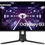 Samsung Odyssey G3 LF27G35TFWUXXU 27" FullHD 1080p 144Hz Gaming Monitor - 144Hz, 1ms, 1920x1080, Height Adjust, Pivot, VGA, HDMI, Displayport