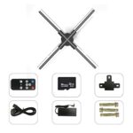 3D Hologram Fan Projector 3D Holographic Fan Projector Holographic Imaging Lamp Wifi Led Sign Holographic Lamp Support Images And Video for Hallo