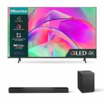 Hisense 4K QLED TV E77K and AX3120G with 3.1.2 Surround Sound and Dolby Atmos&DTS Virtual X