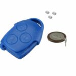 Automobile Locksmith Repair Kit For Ford Transit Connect MK7 3 Button Blue Remote Key Battery VL2330 Switches Shell Case