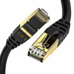 IBRA CAT8/CAT7 Ethernet Gigabit Lan network cable (RJ45) SSTP 40Gbps 2000Mhz - Round Black 12M