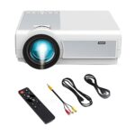 Marceau 1080P Projector 12000LM Home Theater Video Projector with WiFi+BT for HD, USB, VGA, AV, IOS and Android Phone(UK Plug)