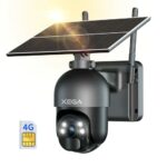 Xega 3G/4G LTE Security Camera No WiFi, 2K Super HD Solar Powered Wireless Outdoor 4G Security Camera, PIR Motion Sensor, Night Vision, 2 Way Tal