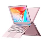 HOARDER Pink Metal 10.1 Inch Laptop Windows 11 PC Notebook,8GB RAM+128GB SSD, Ultra High Definition, Dual Band WiFi,QWERTY Keyboard,Celeron N4120