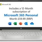 HP Laptop PC 15s-fq2003sa - Intel Pentium Gold 7505 Processor - 4 GB RAM - 128 GB SSD - 15.6 inch Full HD 16:9 Display - Windows 11 Home - Natura