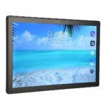 BOLORAMO Tablet PC, UK Plug 100‑240V Octa Core CPU Office Tablet Dual Camera 5G WiFi 4G LTE for Travel (Black)
