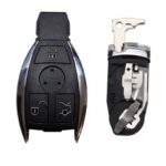 Replacement Benz Key Fob Cover Case 3 Button, slot for 2 batteries, For Models A Class, B Class, C Class, E Class, S Class, M Class, S Class, SL