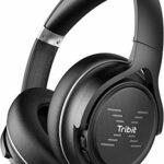 Tribit Bluetooth Headphones with Mic, Wireless Headphones over Ear with Bluetooth 5.2, HiFi Sound with Deep Bass, Type-C lightening Fast charge,