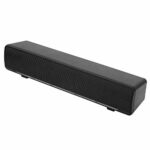 fasient PC Soundbar USB Wired 3D Stereo Soundbar 2.0 Channel Lossless Bass Home Theater Stereo Sound Bar Bass Surround Sound Box with 3.5mm Audio