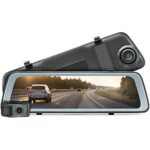 Road Angel Halo View, 2K 1440 p Dual Mirror Dash-Camera, 1080 p Reversing Cam, 10" Touch Screen, Dual Video Recording, Night Vision, built-in Wi-