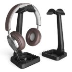 Headphone Stand Built in Cable Clip Organizer and Phone Holder, Klearlook (High stability/Multi-Purpose) Universal Headset Mount Hanger Gaming He