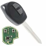 ePathChina 433MHz 2 Buttons Keyless Uncut Flip Remote Key Fob with ID46 Chip and HU87 Blade KBRTS004 Fit for SUZUKI SWIFT SX4 Alto IGNIS Splash 2