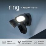Ring Floodlight Cam Wired Pro by Amazon | Outdoor Security Camera with HDR Video, 3D Motion Detection, Bird's Eye View, alternative to CCTV syste