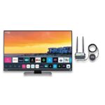 AVTEX W195TS 19.5" Smart TV & KUMA CONNECT PRO Kit - 12v 19.5 inch Super Slim LED Wifi Bluetooth Full HD Television & SIM Unlocked 4G Router & Ou