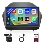 【2+32GB】Double Din Android Car Stereo for Hyundai IX35 2010 2011 2012 2013 2014 2015 10.1" Touchscreen Car Radio Built-in Wireless Apple Carplay